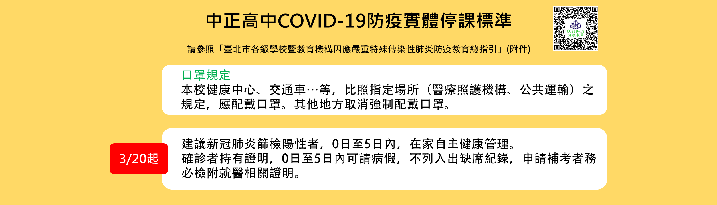 實體停課流程