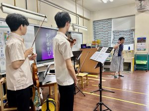 2024-0620 高二音樂班學生第三、四節至文林國小天使班社區服務代表照片
