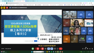 2025-0512  SDGs與全球公民素養線上系列分享會(中正高中&光華高中)代表照片